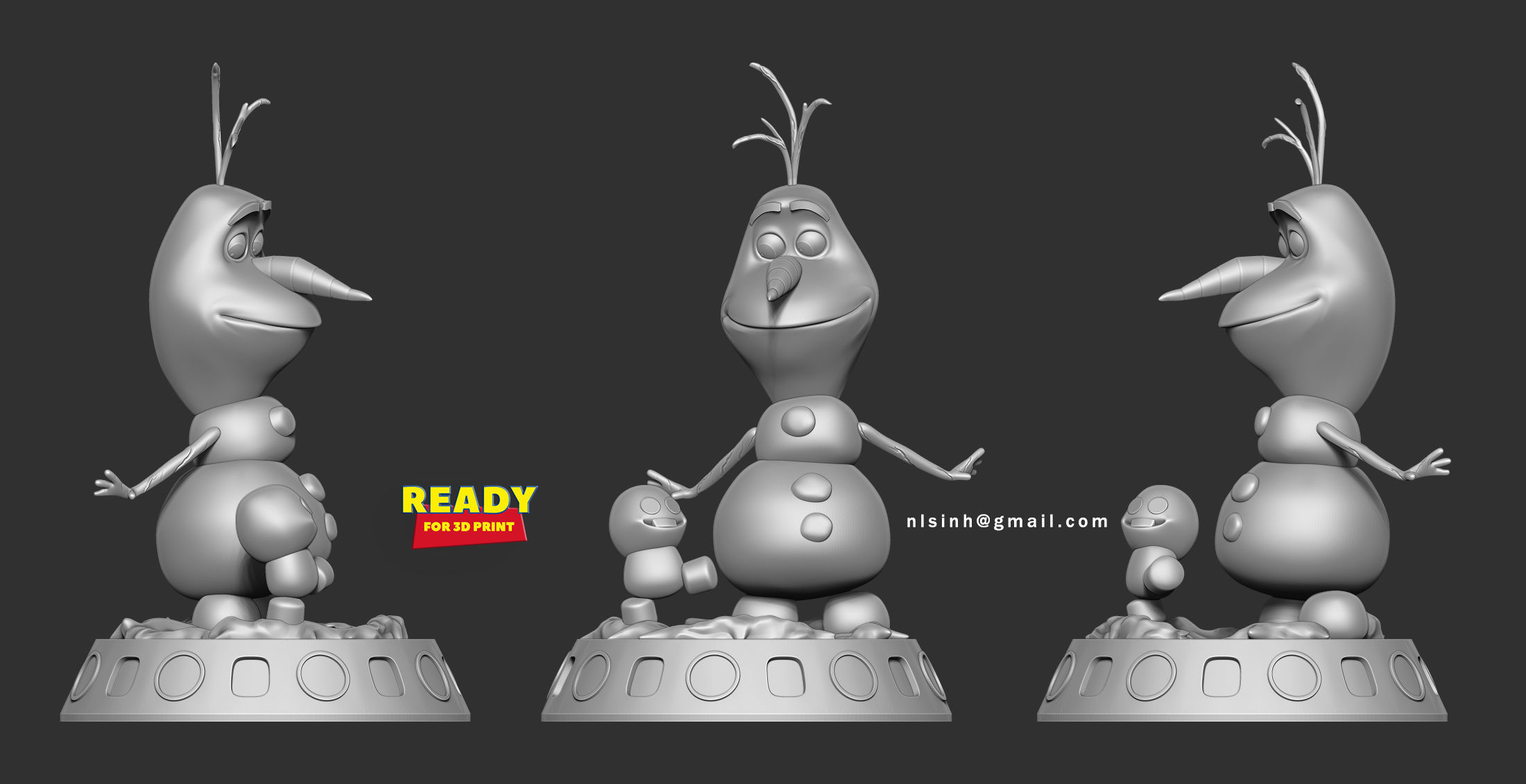 Olaf - Frozen 3D print model_2