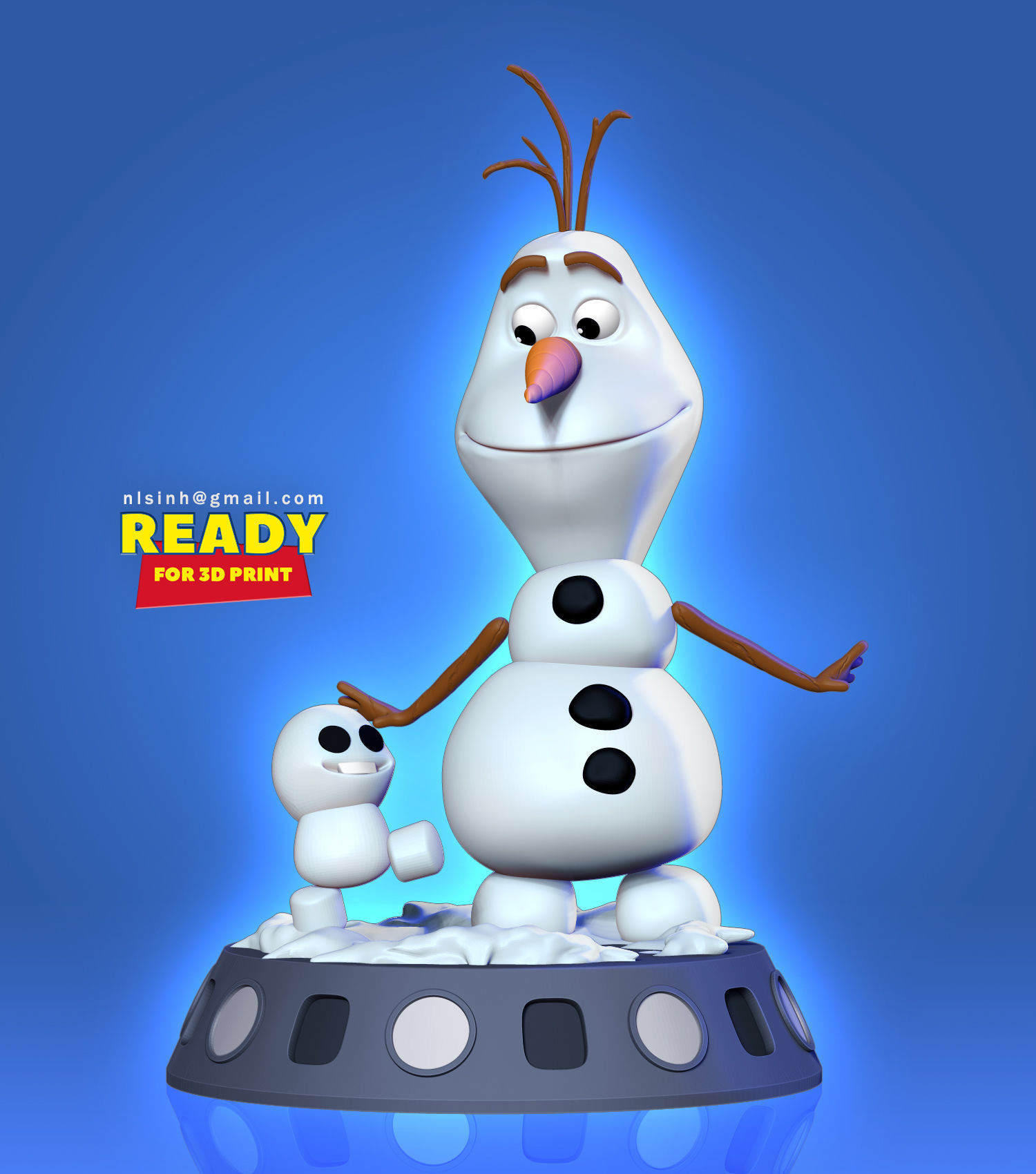 Olaf - Frozen 3D print model_5