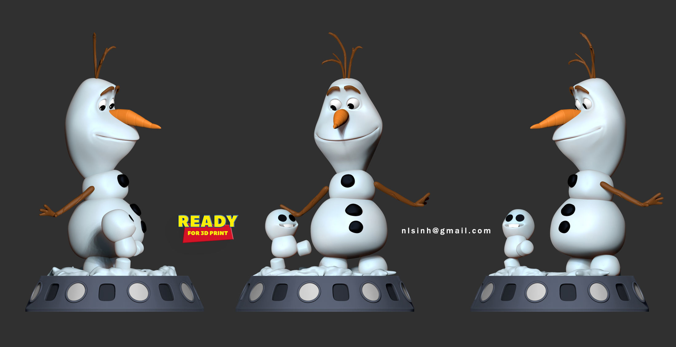 Olaf - Frozen 3D print model_4