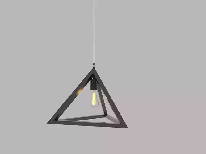 Triangular Decorative Light 3D model