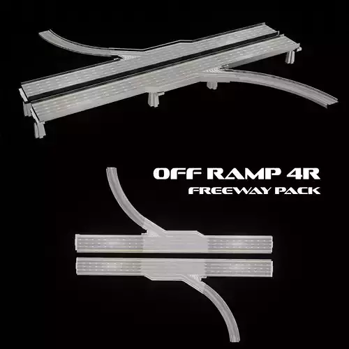 Off ramp 4r - freeway pack  3D model