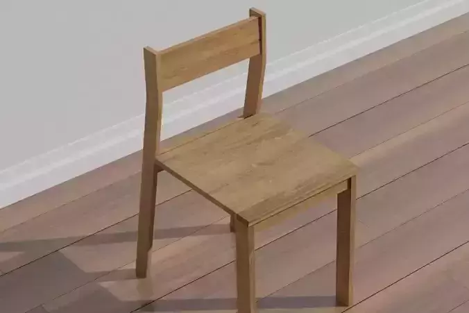 Dining chair code OAK 221 vintage brown oak texture