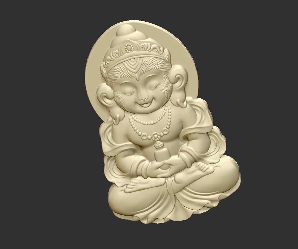 The Monkey God 3D print model_5