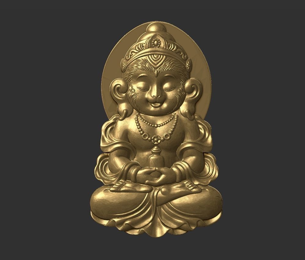 The Monkey God 3D print model_7