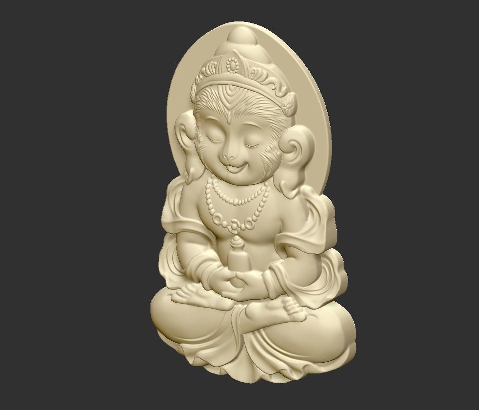 The Monkey God 3D print model_2