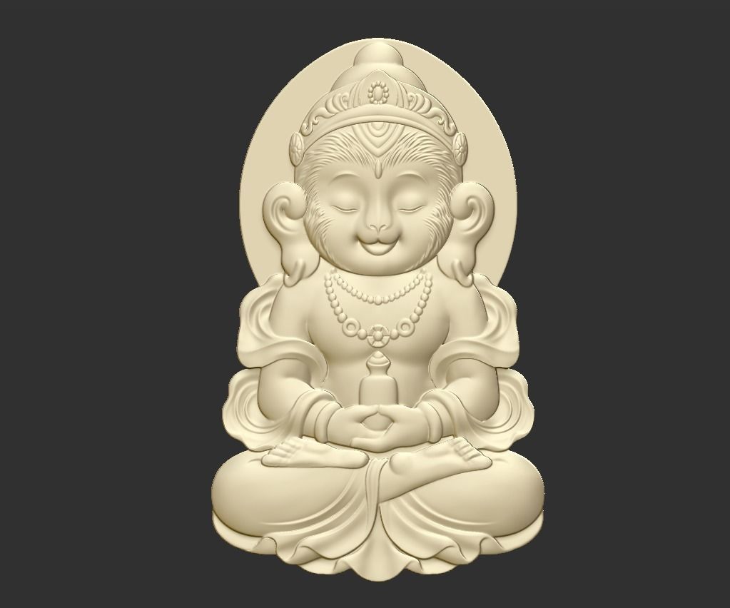 The Monkey God 3D print model_1