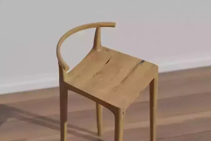 Wooden Chair code SCA 42 vintage brown oak texture