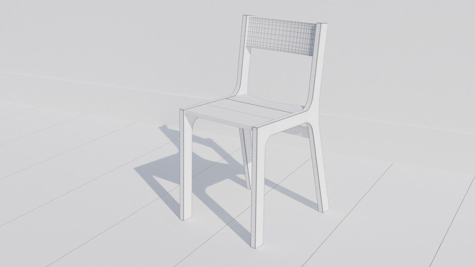 Dining Chair code STO 47 retro oak texture 3D model_11