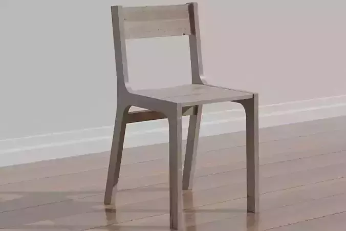 Dining Chair code STO 47 retro oak texture