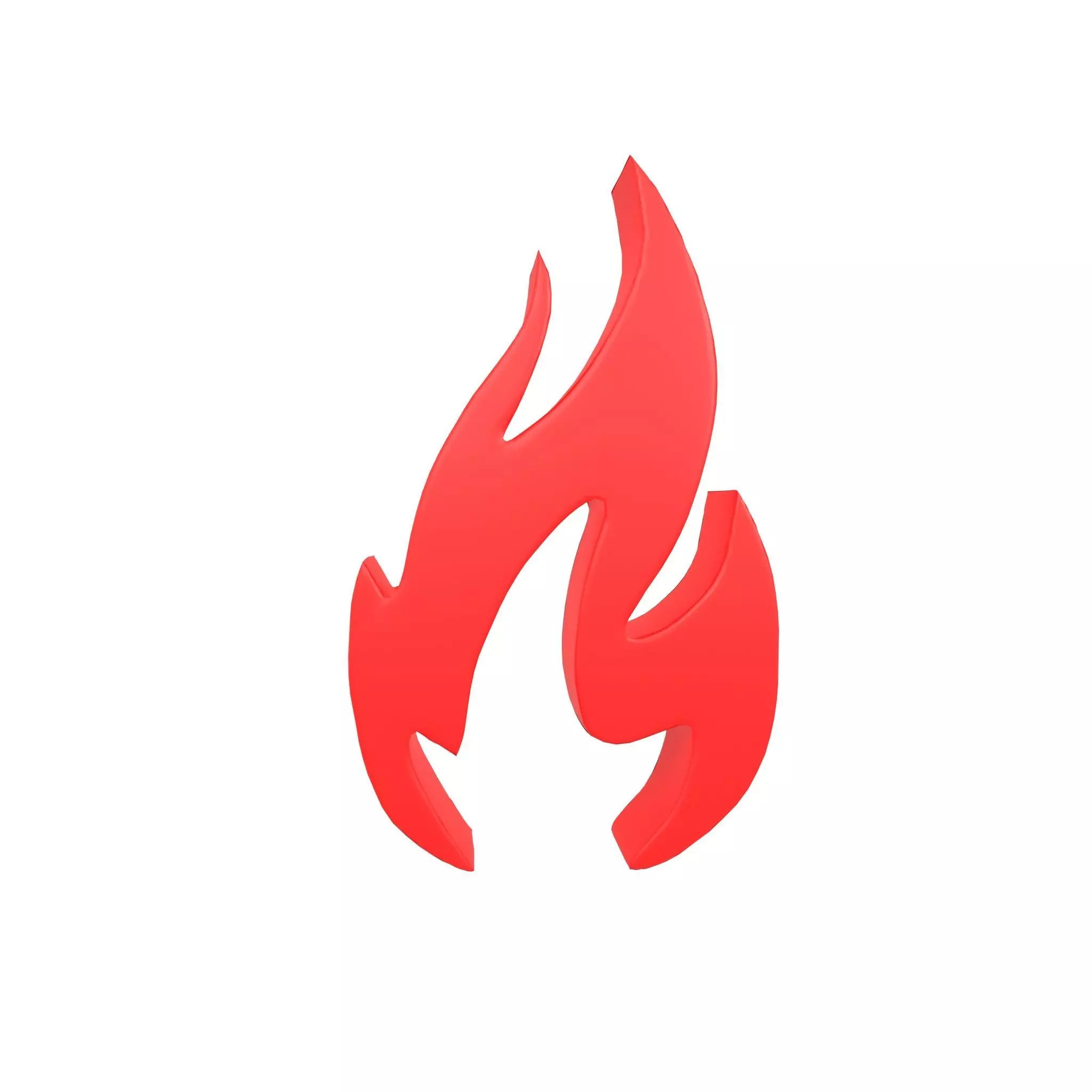 Fire Symbol v3 002 Low-poly 3D model_0