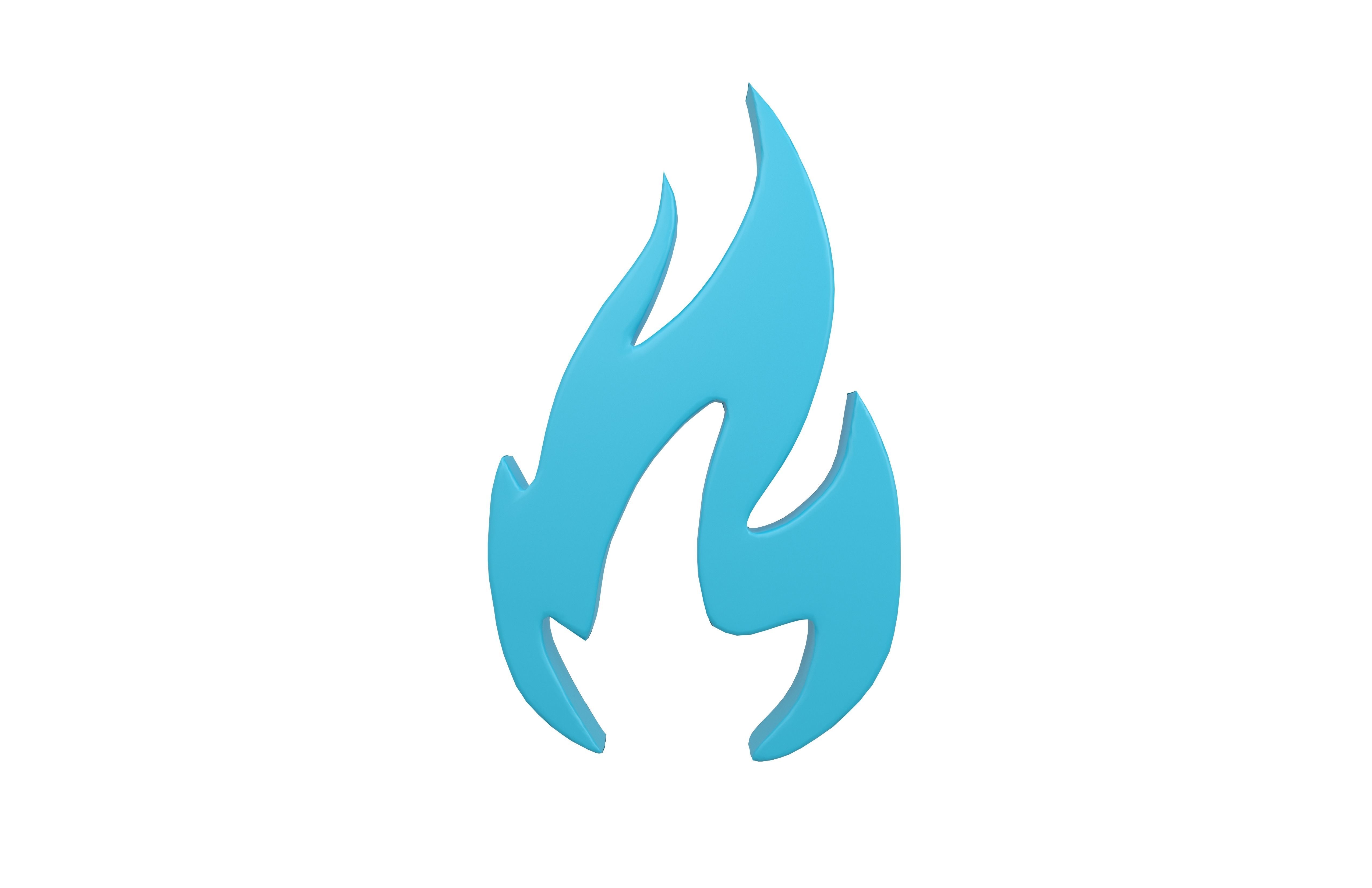 Fire Symbol v3 007 Low-poly 3D model_2