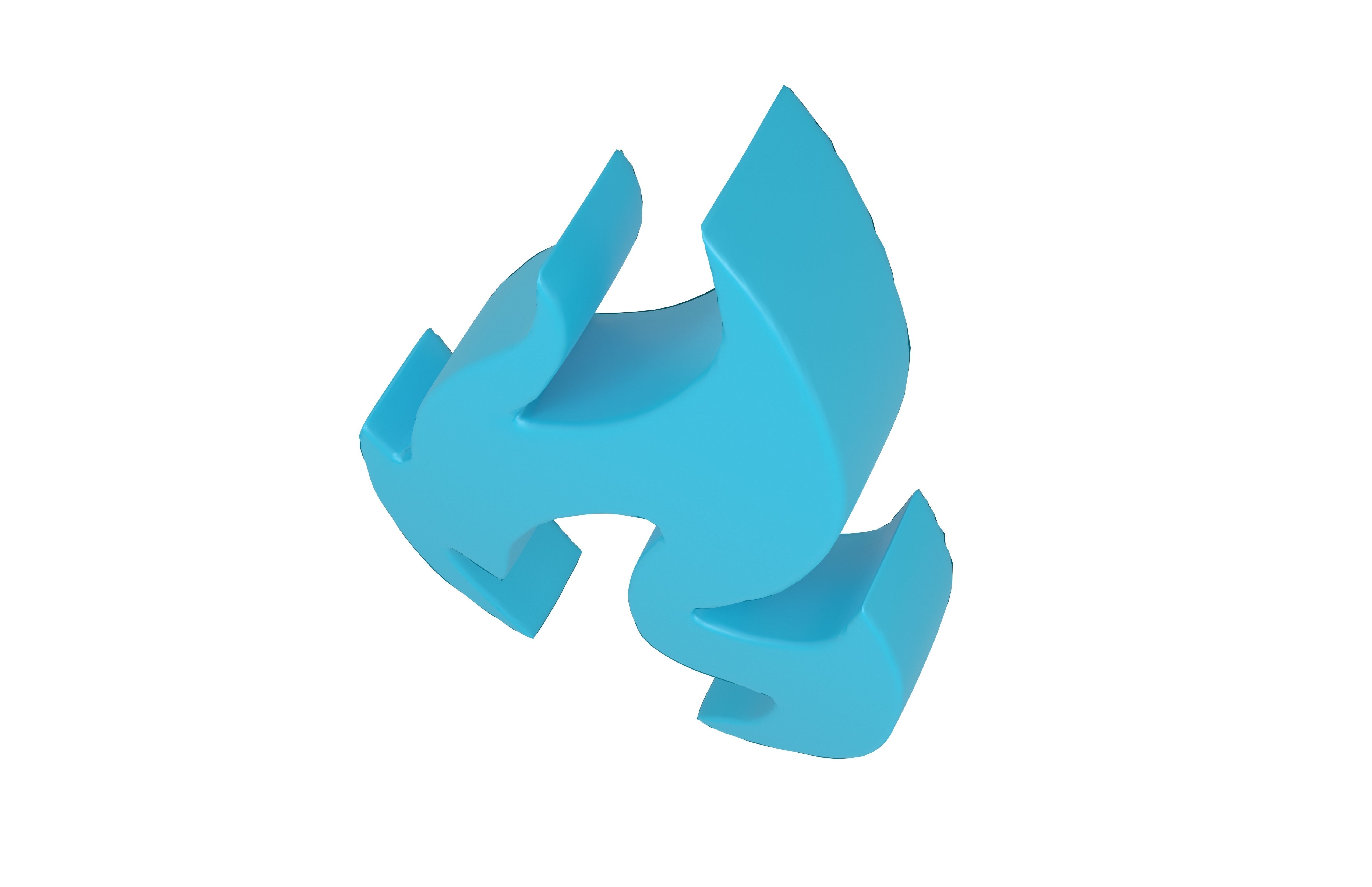 Fire Symbol v3 007 Low-poly 3D model_3