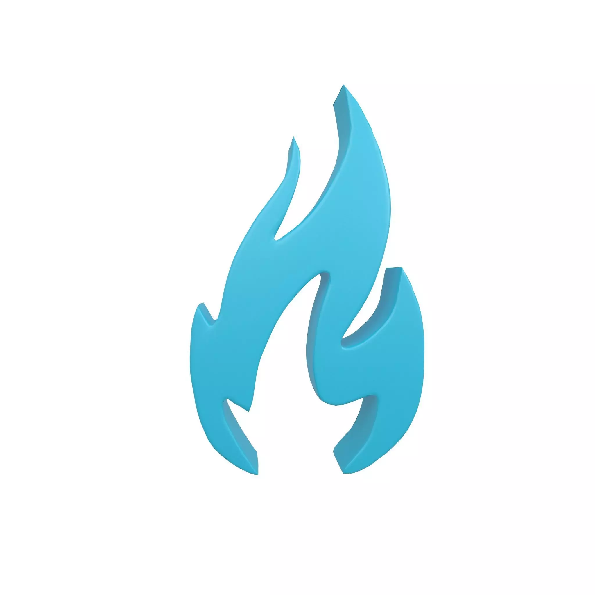 Fire Symbol v3 007 Low-poly 3D model_0