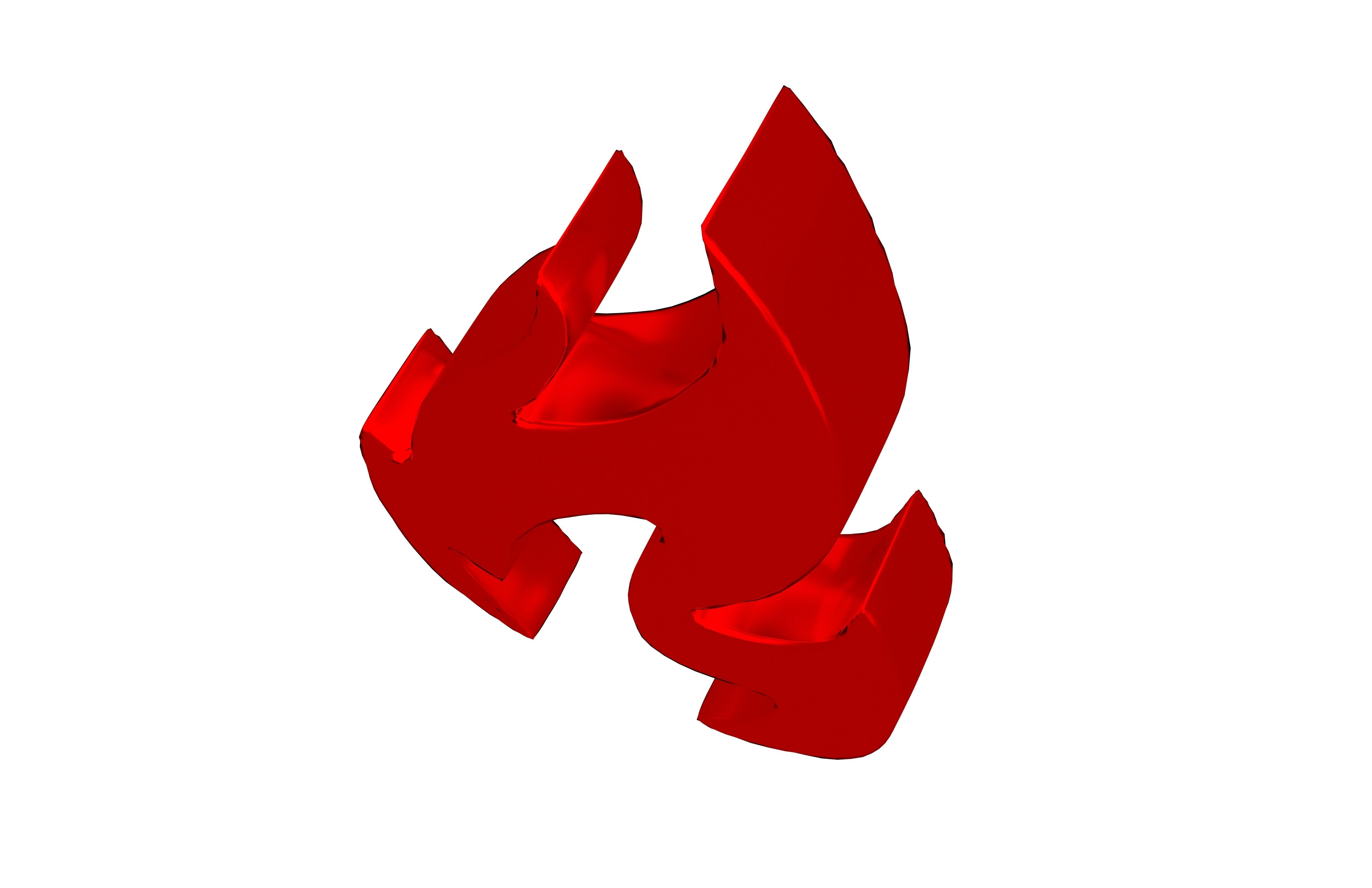 Fire Symbol v3 009 Low-poly 3D model_2