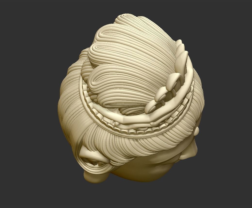 Kwanyin Bodhisattva Head 3D print model_5