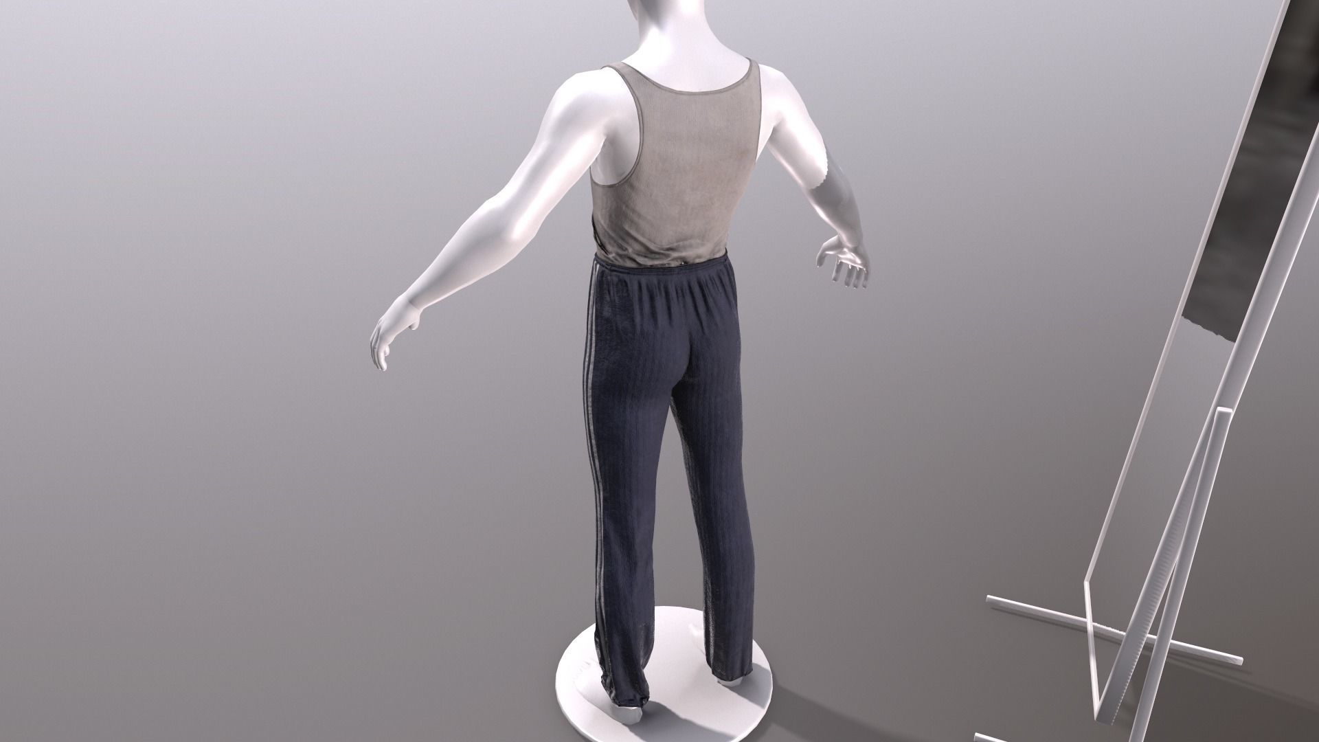 Male Clothing Low-poly 3D model_8