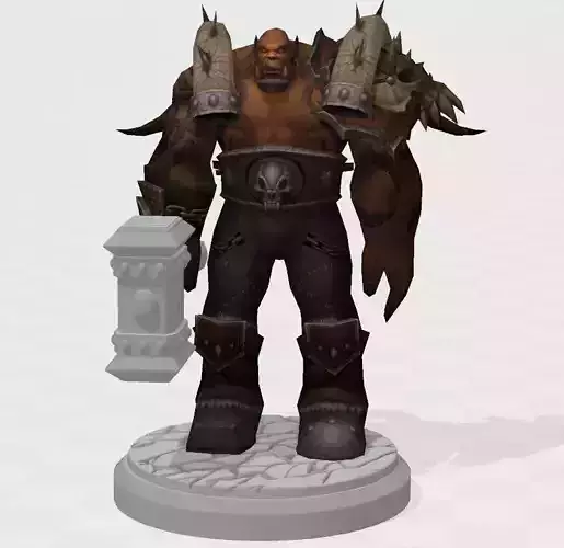 Garrosh Boss Warcraft Figurine 3d Print 