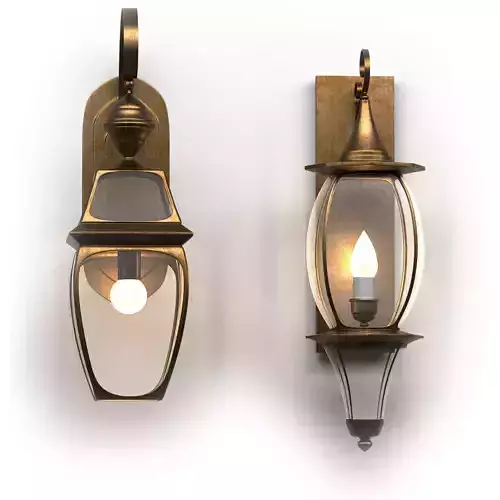 Two classic wall lights