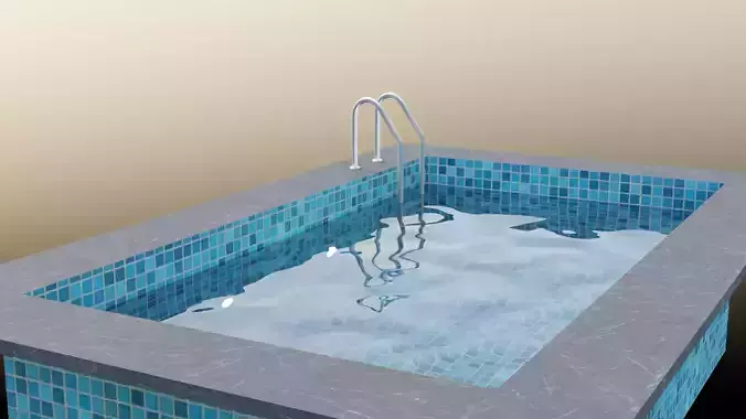 Swimming Pool Low-poly 3D model