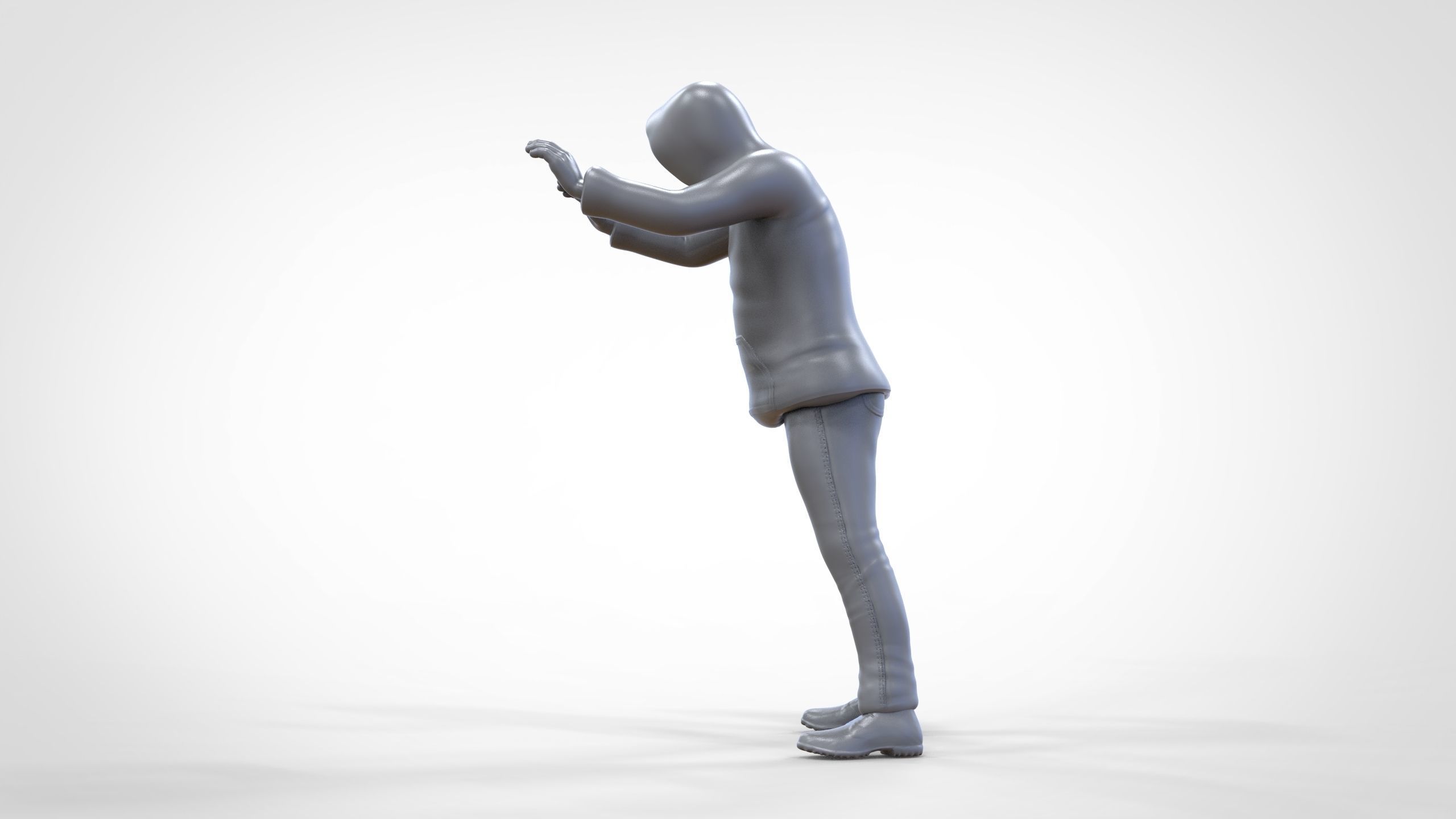 A police officer  arrested a guilty man 1 64 Miniature 3D print model_47