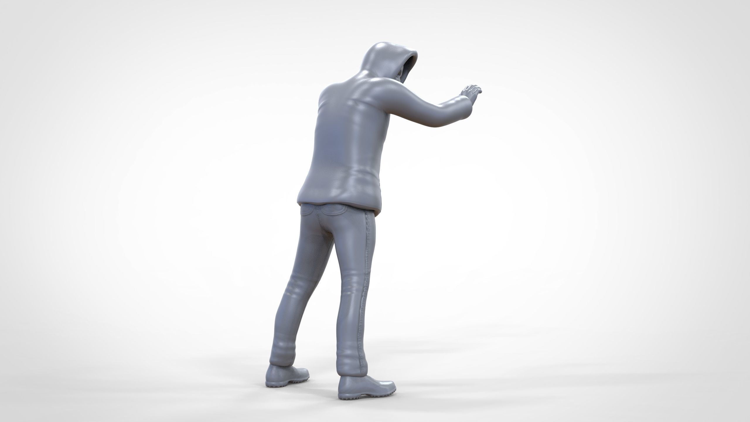 A police officer  arrested a guilty man 1 64 Miniature 3D print model_44