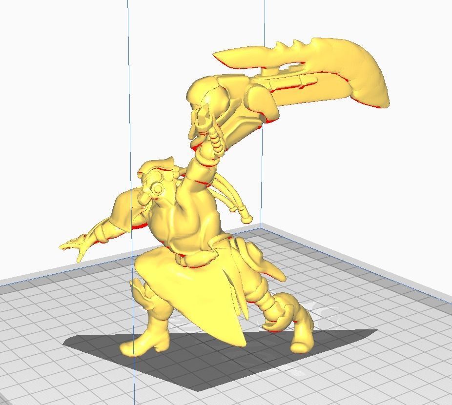 Chemtech Tryndamere 3D Model 3D print model_2