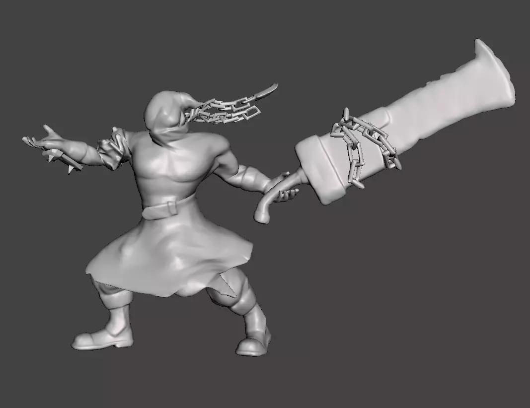 Nightmare Tryndamere 3D Model 3D print model_0