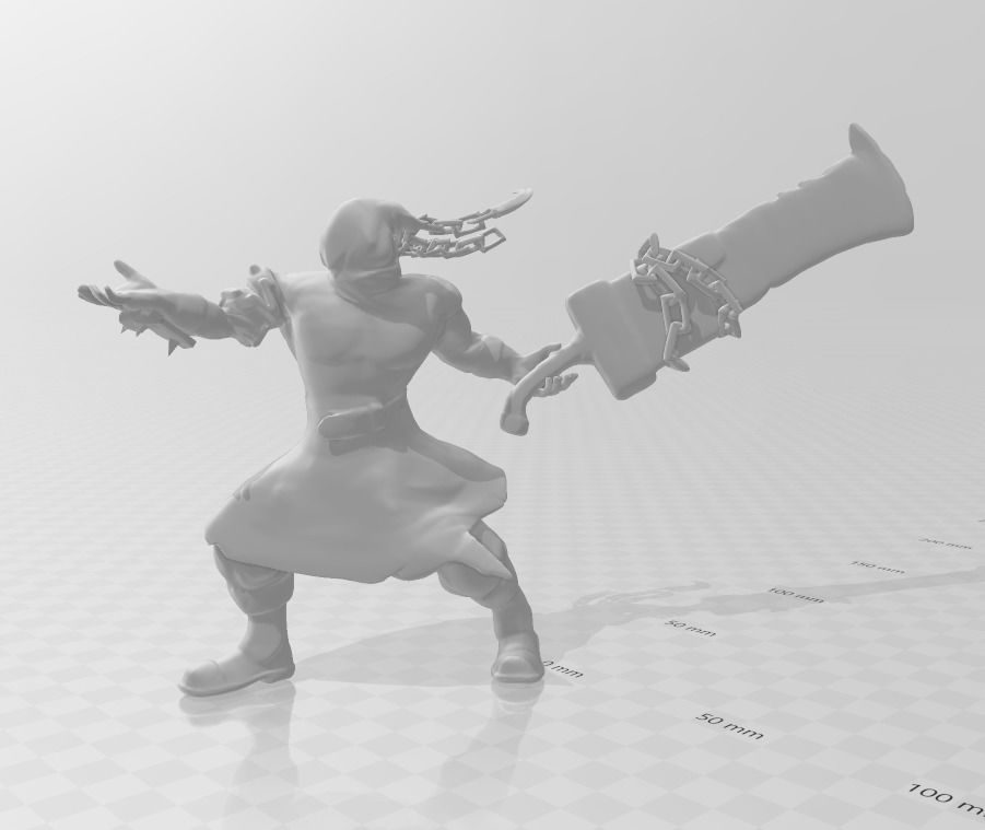 Nightmare Tryndamere 3D Model 3D print model_1