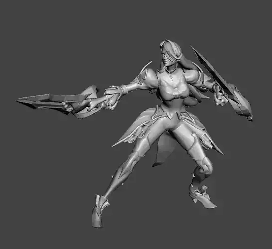 Battle Queen Katarina 3D Model