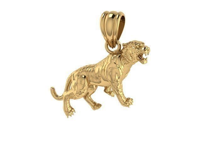tiger pendant 3D print model
