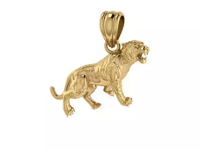 tiger pendant 3D print model