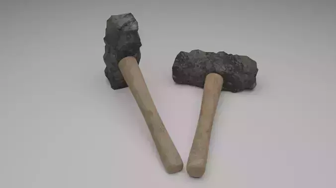 Old Hammer Low-poly 3D model