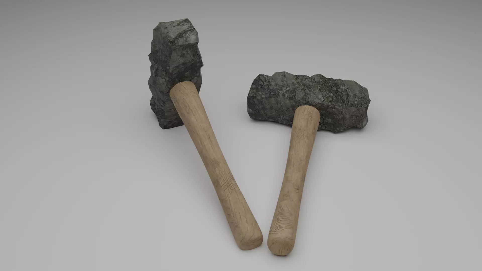 Old Hammer Low-poly 3D model Low-poly 3D model_0