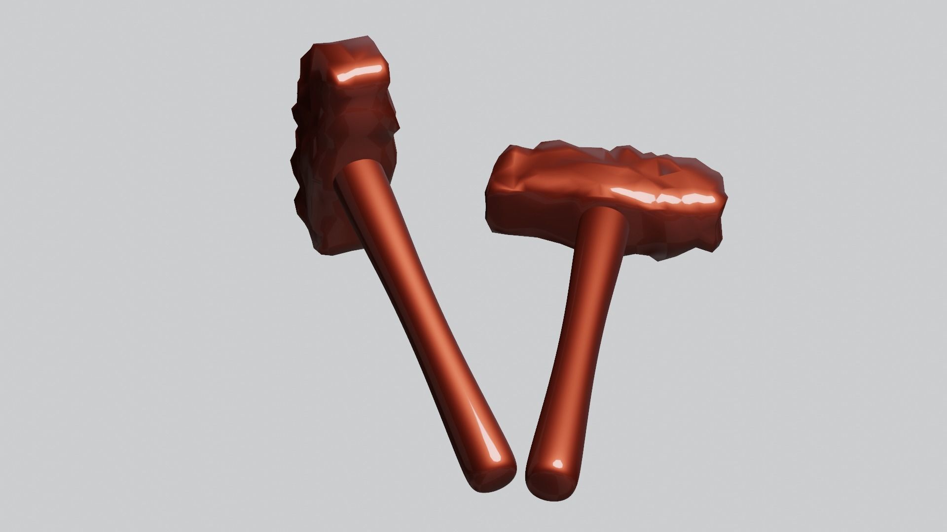 Old Hammer Low-poly 3D model Low-poly 3D model_7