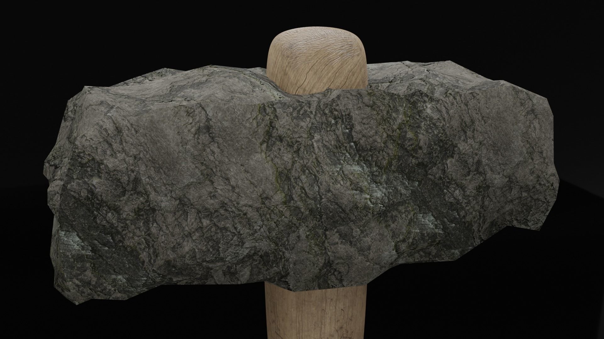 Old Hammer Low-poly 3D model Low-poly 3D model_2