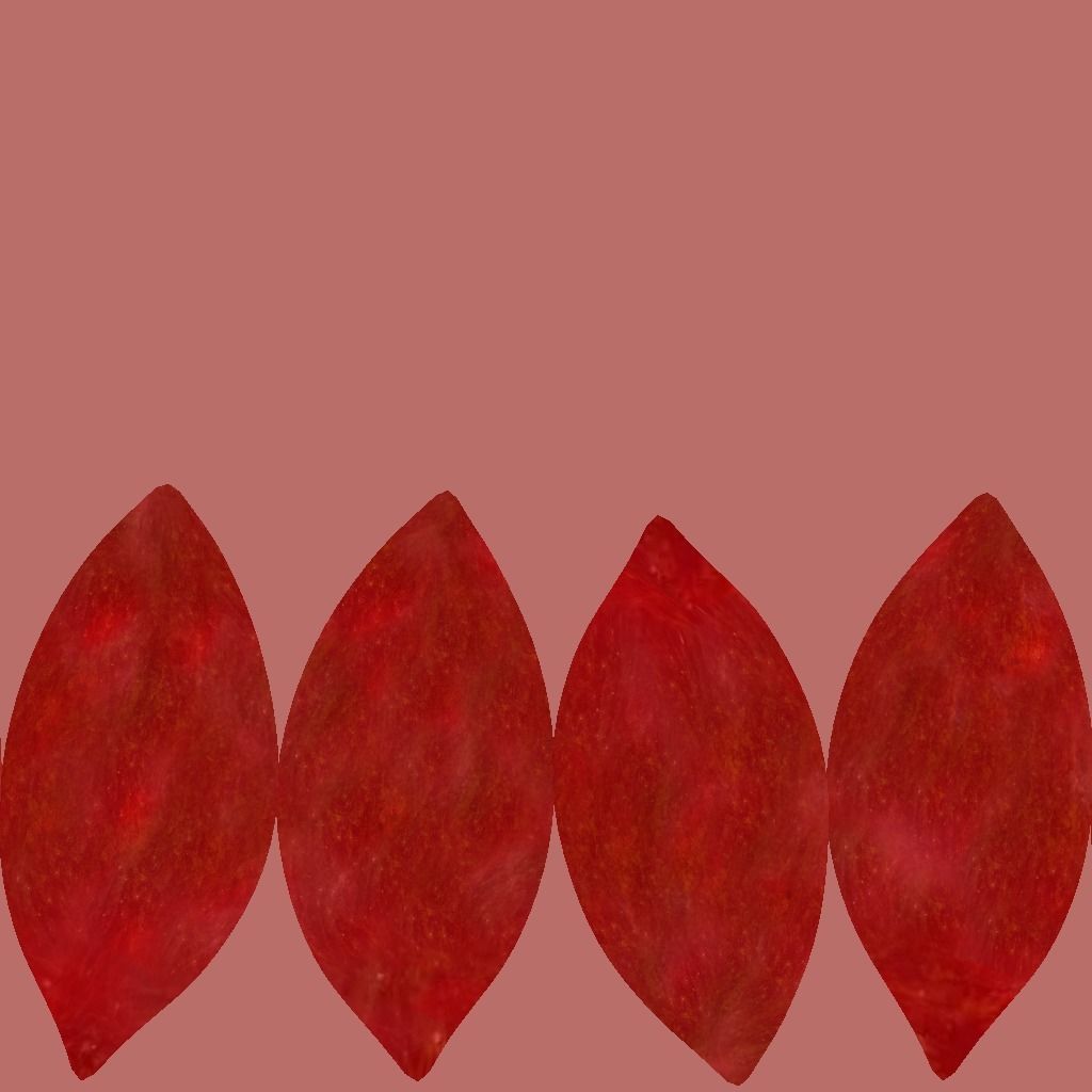 Apple stem 3D model_4