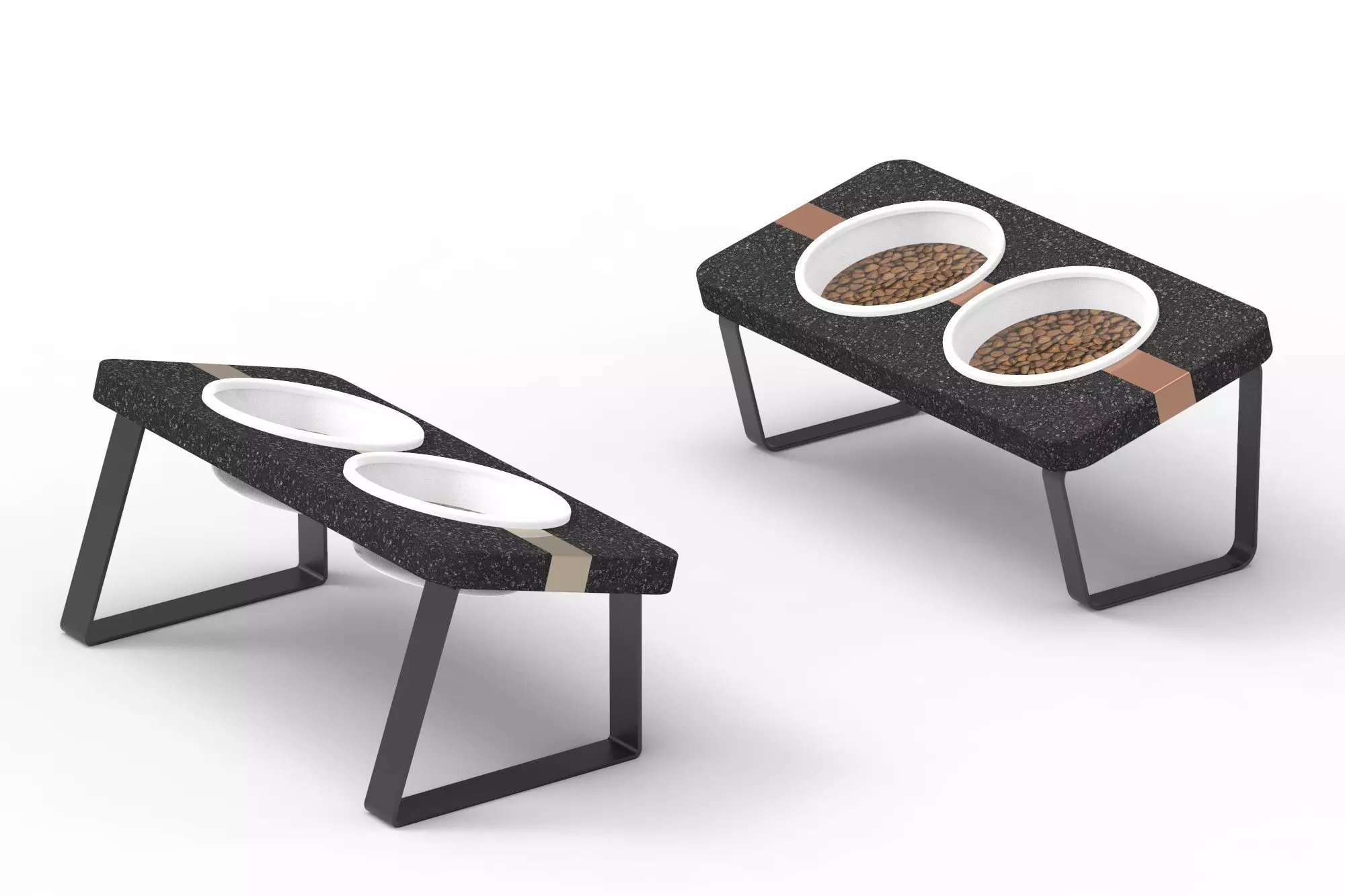 Pet Food Station  Free low-poly 3D model_0