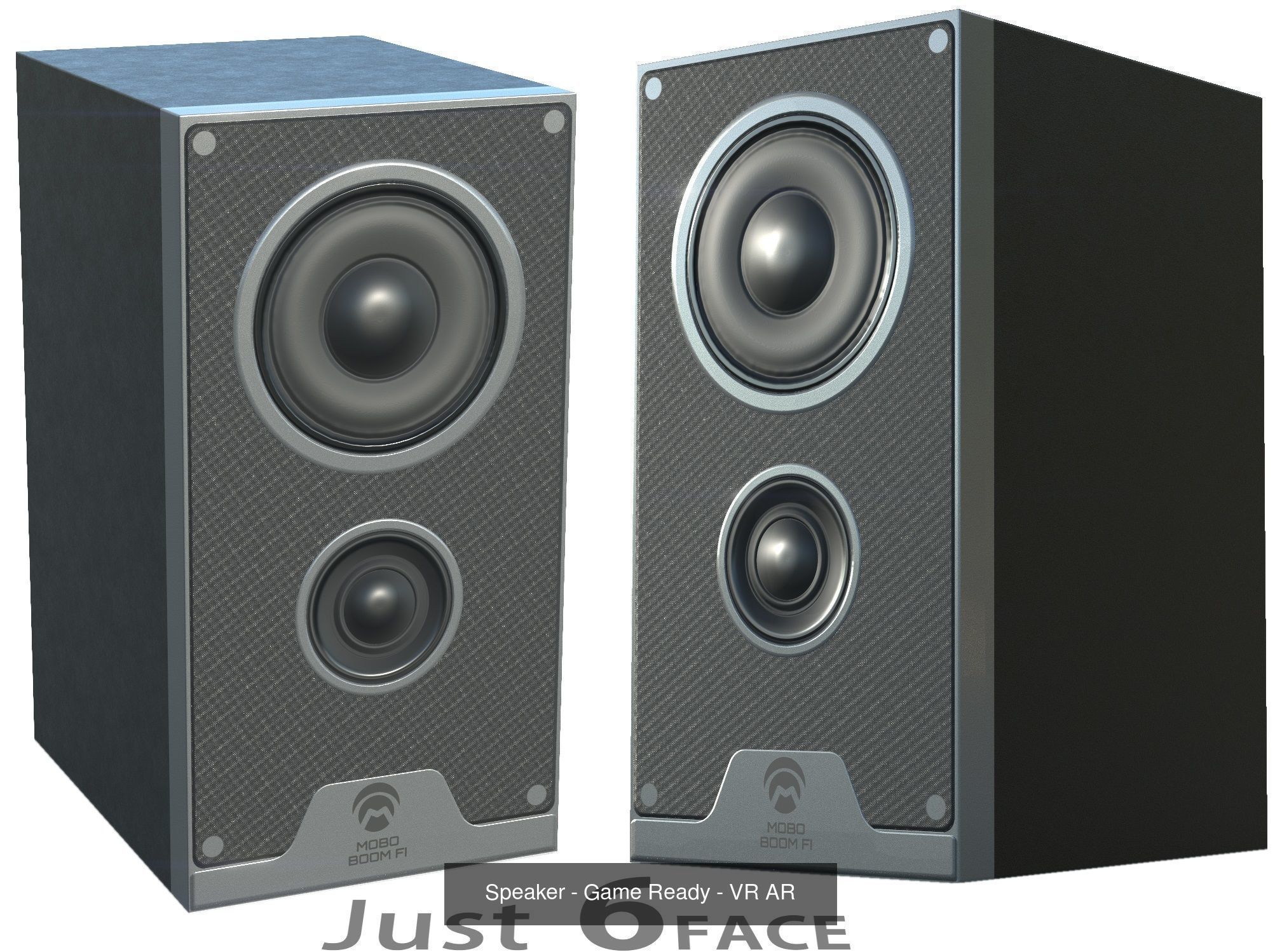 household props - low poly speaker 3D Model Collection_36