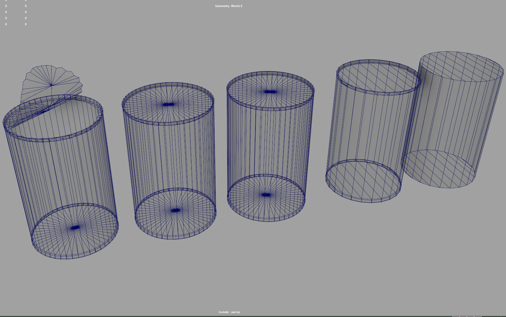 household props - low poly speaker 3D Model Collection_12