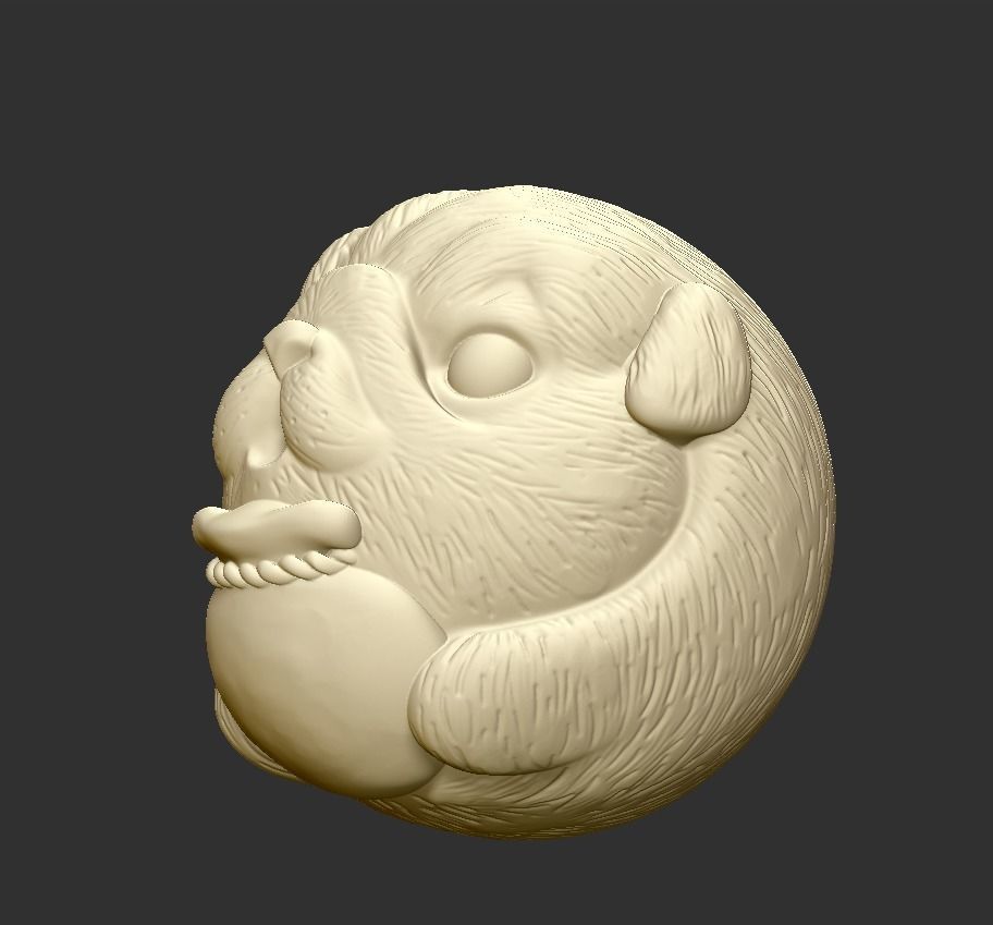 little dog 3D print model_2