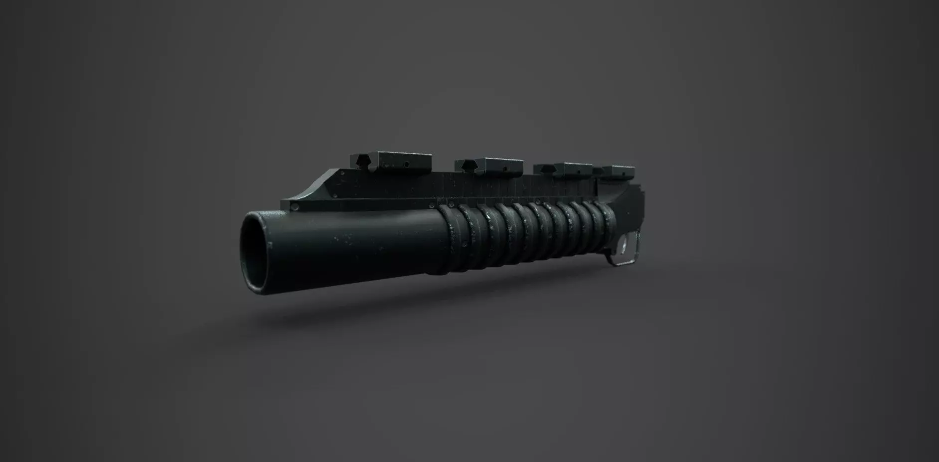 M203 Barrel Grenade Launcher Low-poly 3D model_0