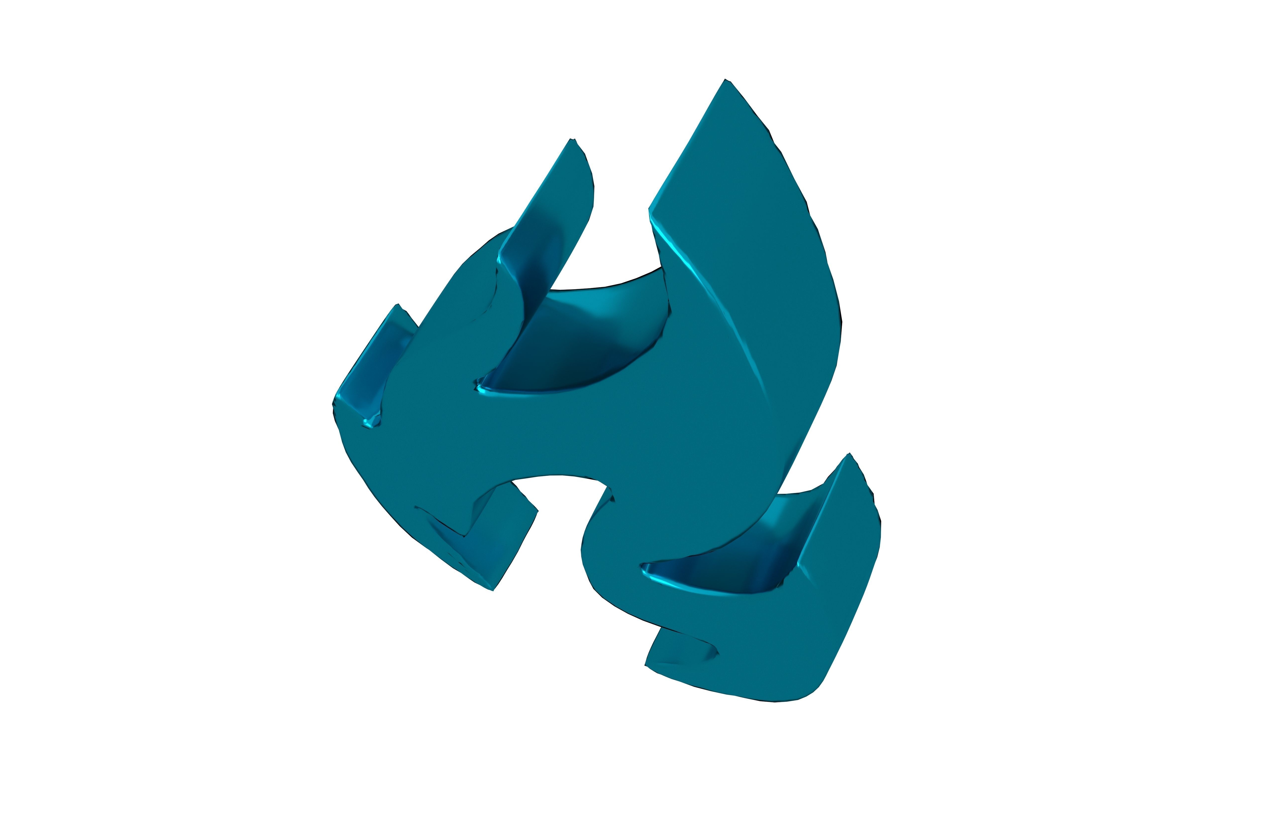 Fire Symbol v3 014 Low-poly 3D model_2