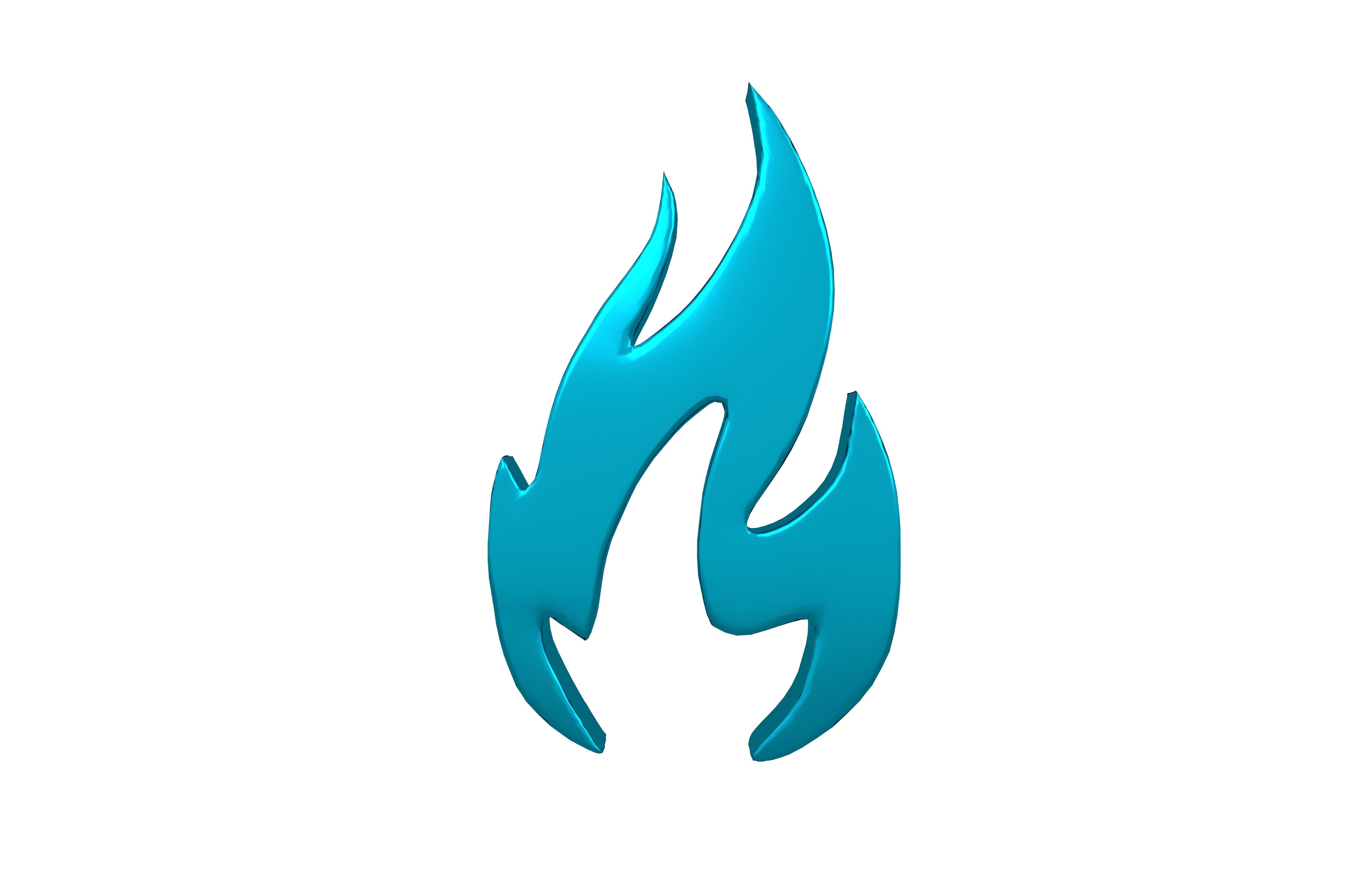 Fire Symbol v3 014 Low-poly 3D model_1