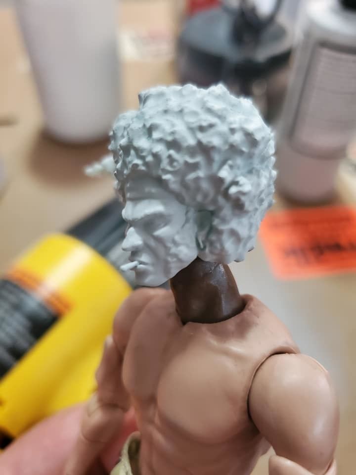Afro Samurai headsculpt 3D print model_3