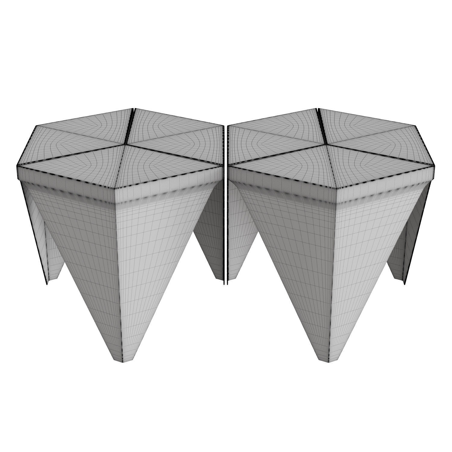 Prismatic Table 3D model_4