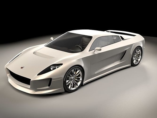 Generic sports car 04 3D model