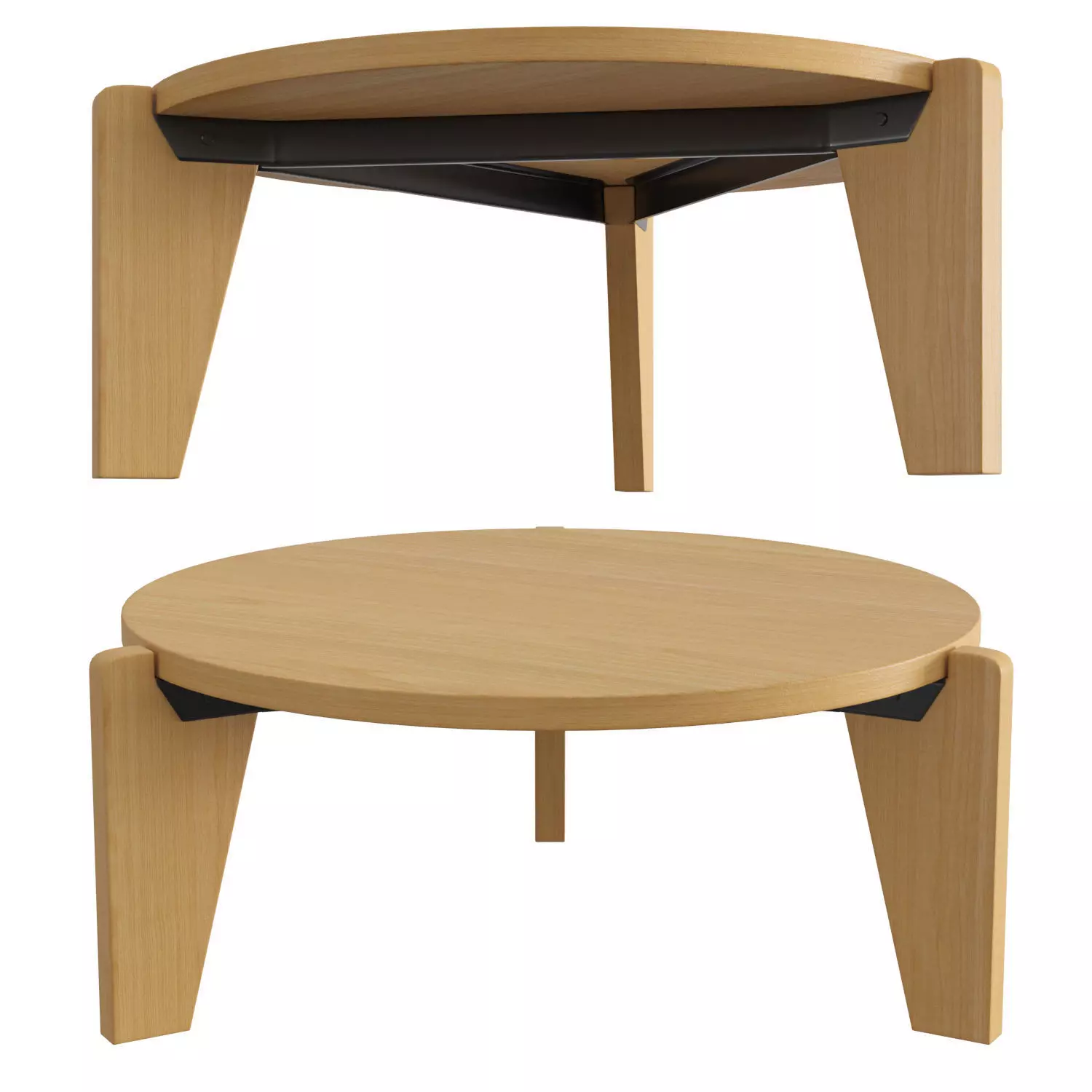 Gueridon Bas 3D model_0