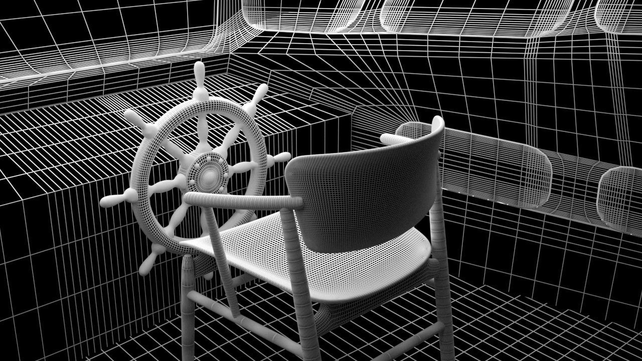 Micro Tug boat highpoly 3D model 3D model_12