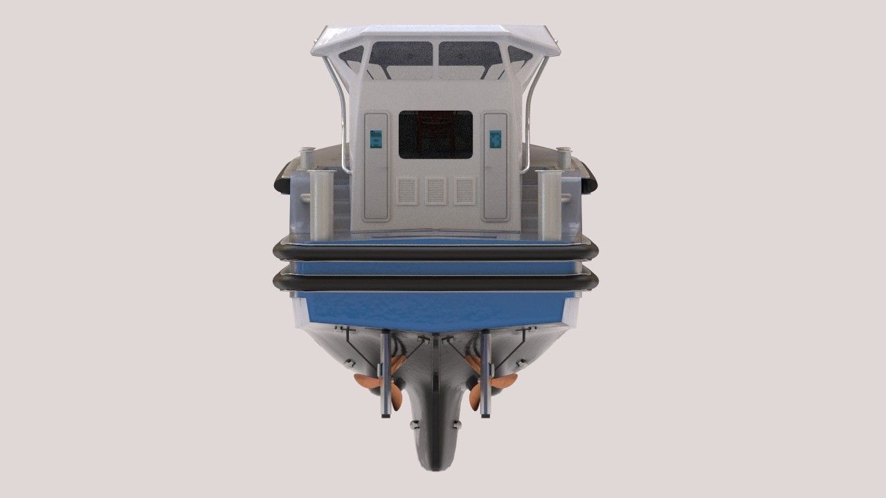 Micro Tug boat highpoly 3D model 3D model_6