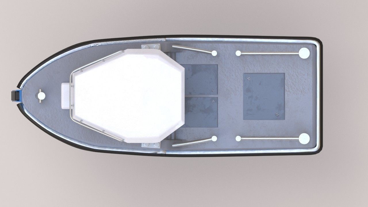 Micro Tug boat highpoly 3D model 3D model_7